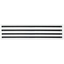 Tecnosystemi Diffusore Lineare A 4 Feritoie In Alluminio Verniciato Bianco L.2000 Pwc300045