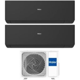 HAIER Climatizzatore Dual Split Expert Black Wifi 15000+15000 Btu Inverter R32 A++ 5u105s2ss5fa