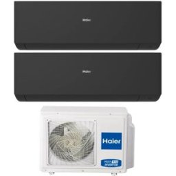 HAIER Climatizzatore Dual Split Expert Black Wifi 7000+15000 Btu Inverter R32 A++ 4u85s2sr5fa