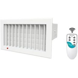 Tecnosystemi Bocchetta Di Mandata Motorizzata Bianca Con Telecomando Ir