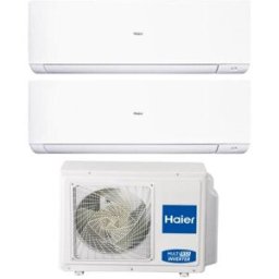 HAIER Climatizzatore Dual Split Expert White Wifi 9000+12000 Btu Inverter R32 A++ 4u85s2sr5fa