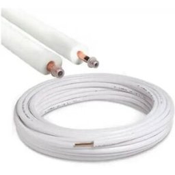 Kit Tubo Rame Rivestito Condizionamento 20 Metri 1/4 E 3/8 Spessore 0,8 Mm Norma Uni