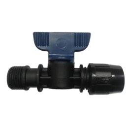 Idor Italia Valvola Filettata 1/2" Maschio Per Ala Diametro 16 Per Tubo Polietilene