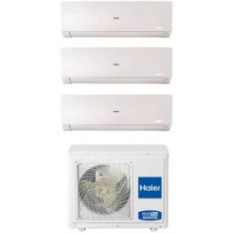 HAIER Climatizzatore Trial Split Flexis Plus White Wifi 9000+9000+9000 Btu Inverter R32 3u70s2sr5fa A++
