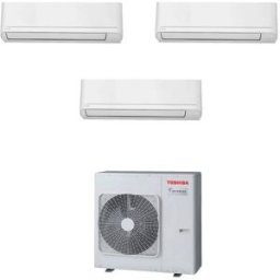 Toshiba Climatizzatore Seiya Classic Trial Split 7000+7000+10000 Btu Ras-3m18g3avg-E Inverter In R32 In A+++