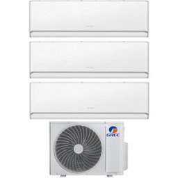 Gree Condizionatore Trial Split Con Inverter Da 12000+12000+12000 Airy White Wifi In A++ Con R32 Gwhd(24)Nk6oo