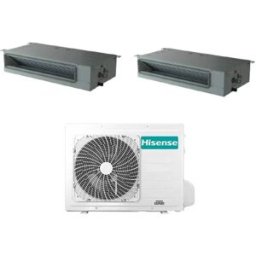 Hisense Condizionatore Con Inverter Canalizzato Dual Split 9000+9000 Btu Adt26ux4rbl4 A++ 2amw52u4rxc In R32