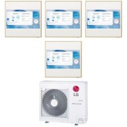 LG Climatizzatore Artcool Gallery Lcd Wifi Quadri Split 9000+9000+9000+12000 Btu Inverter R32 Mu4r25 In A+++