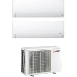 Mitsubishi Climatizzatore Bt Dual Split 9000+12000 Btu Con Inverter In R32 Wi-Fi Incluso In A+++ Mxz-2f53vf3