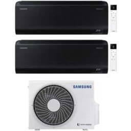 Samsung Climatizzatore Windfree Black Wifi Dual Split 9000+9000 Btu Inverter A+++ In R32 Aj050txj2kg