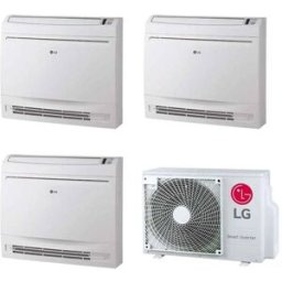 LG Climatizzatore A Console Trial Split Da 9000+9000+9000 Btu Uq09f Wifi Inverter R32 A+++ Mu3r19