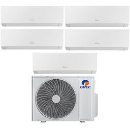 Gree Condizionatore Penta Split Con Inverter Da 9000+12000+12000+12000+12000 Clivia White Wifi In A++ Con R32 Gwhd(42)Nk6oo