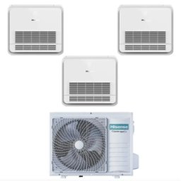 Hisense Climatizzatore Con Inverter Trial Split Console Akt26 9000+9000+9000 Btu R32 In A++ 3amw72u4rjc