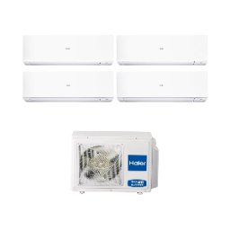 HAIER Climatizzatore Quadri Split Expert White Wifi 7000+7000+9000+12000 Btu Inverter R32 A++ 4u75s2sr5fa
