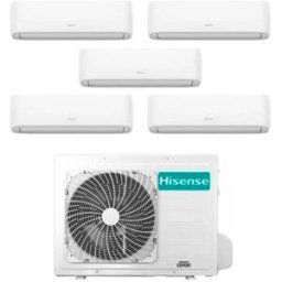 Hisense Climatizzatore Inverter Hi Comfort Wi-Fi Penta Split 7000+7000+9000+9000+12000 Btu 5amw105u4rqc R-32 A++