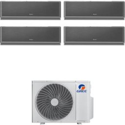 Gree Condizionatore Quadri Split Con Inverter Da 9000+9000+9000+9000 Airy Black Wifi In A++ Con R32 Gwhd(28)Nk6oo