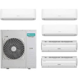 Hisense Climatizzatore Silentium Pro Penta Split 9000+9000+12000+12000+12000 Btu Inverter 5amw125u4rta R32