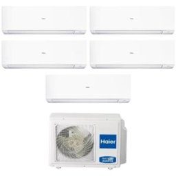 HAIER Climatizzatore Penta Split Expert White Wifi 7000+7000+7000+7000+12000 Btu Inverter R32 A++ 5u90s2ss5fa