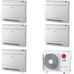 LG Climatizzatore A Console Penta Split Da 9000+9000+9000+9000+12000 Btu Uq09f+uq12f Wifi Inverter R32 A++ Mu5r30