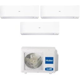 HAIER Climatizzatore Trial Split Expert White Wifi 9000+18000+18000 Btu Inverter R32 A++ 4u85s2sr5fa