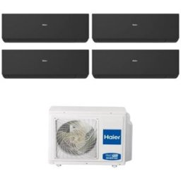 HAIER Climatizzatore Quadri Split Expert Black Wifi 7000+7000+9000+15000 Btu Inverter R32 A++ 4u75s2sr5fa