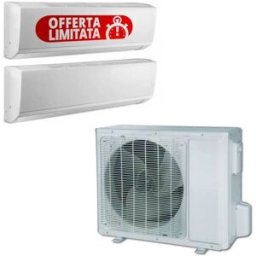 Climatizzatore Dual Split Con Inverter Plus Da 9000+12000 Btu In Classe A++