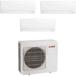 Mitsubishi Climatizzatore Ay Trial Split 9000+9000+18000 Btu Con Inverter In R32 Wi-Fi Incluso In A+++ Mxz-3f54vf3