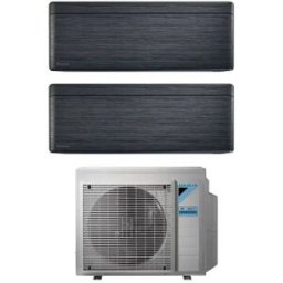 Daikin Condizionatore Stylish Blackwood Dual Split Inverter 5000+5000 Btu Wifi A+++ R32 2mxm40n