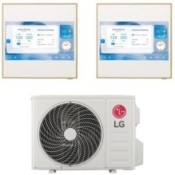 LG Climatizzatore Artcool Gallery Lcd Wifi Dual Split 9000+9000 Btu Inverter R32 Mu2r17 In A+++