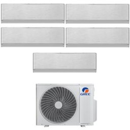 Gree Condizionatore Penta Split Con Inverter Da 9000+9000+12000+12000+12000 Airy Silver Wifi In A++ Con R32 Gwhd(42)Nk6oo