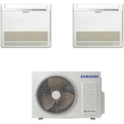 Samsung Condizionatore Con Inverter Dual Split Console Aj026tn 9000+9000 Btu R32 In A+++ Aj040txj2kg