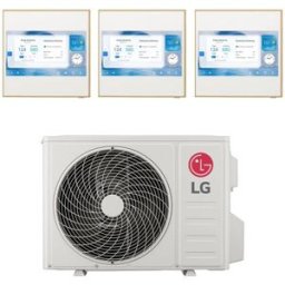 LG Climatizzatore Artcool Gallery Lcd Wifi Trial Split 9000+9000+12000 Btu Inverter R32 Mu3r19 In A+++