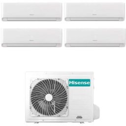 Hisense Climatizzatore Inverter Ecosense Wi-Fi Quadri Split 9000+9000+9000+9000 Btu 4amw81u4rjc R-32 A++