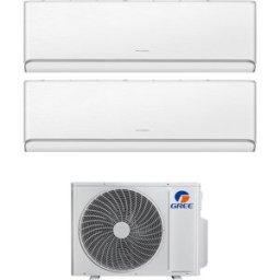 Gree Condizionatore Dual Split Con Inverter Da 12000+12000 Airy White Wifi In A++ Con R32 Gwhd(21)Nk6oo
