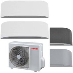 Toshiba Climatizzatore Haori Dual Split 10000+13000 10+13 Btu Ras-2m14g3avg-E Inverter In R32 In A+++ Wifi