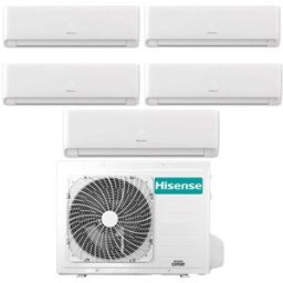 Hisense Climatizzatore Inverter Ecosense Wi-Fi Penta Split 7000+9000+9000+9000+9000 Btu 5amw125u4rta R-32 A++