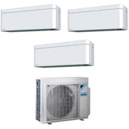 Daikin Condizionatore Trial Split Con Inverter 9000+9000+12000 stylish White Wifi R32 in A+++ 3mxm68a