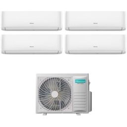 Hisense Climatizzatore Inverter Hi Comfort Wi-Fi Quadri Split 7000+7000+7000+12000 Btu 4amw81u4rjc R-32 A++