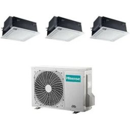 Hisense Condizionatore Con Inverter A Cassetta 4 Vie Trial Split 9000+9000+12000 Btu In A++ Con R32 3amw72u4rjc