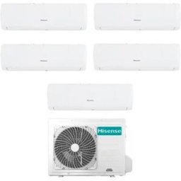 Hisense Climatizzatore Inverter Iq Plus Wi-Fi Penta Split 9000+9000+9000+9000+9000 Btu 5amw105u4rqc R-32 A++