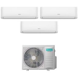 Hisense Climatizzatore Inverter Hi Comfort Wi-Fi Trial Split 7000+12000+12000 Btu 4amw81u4rjc R-32 A++