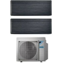 Daikin Condizionatore Stylish Blackwood Dual Split Inverter 5+12 5000+12000 Btu Wifi A+++ R32 2mxm40n