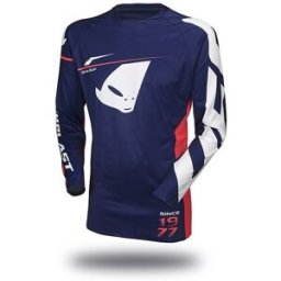 Maglia Moto Cross Enduro Ufo SLIM SHARP Blu Rosso taglia 2XL