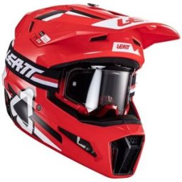 Casco Moto Cross Leatt KIT MOTO 3.5 V24 RED Rosso taglia M