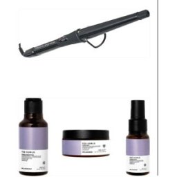 ELGON Ferro Arricciacapelli Conico 16-32 Mm Retro'Upgrade Rup066c/conic Piu' Kit Hidra Curly Routine Da 50 Ml Shampoo Mask E Hidra Spray