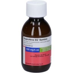 EG SpA IBUPROFENE EG Bambini 100 mg/5 ml sospensione orale gusto fragola senza zucchero 150 Sospensione
