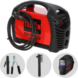 Telwin Force 165 - Saldatrice Inverter (MMA) + Maschera, corrente continua (DC)