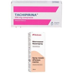 RedCare Spray nasale all’acqua marina + TACHIPIRINA® 500mg 30 Compresse 1 pz Set