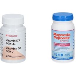 RedCare Vitamina D3 800 U.I. + Natural Point Magnesio Supremo® Donna 1 pz Set