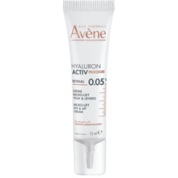 Eau Thermale Avène Hyaluron Activ Procedure Micro-Lift Crema Labbra & Occhi Effetto Lifting Occhi Corregge Rughe e Rughe Profonde con Retinal Niacinamide Acido Ialuronico, 15ml